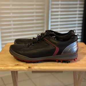 ECCO BIOM HYBRID 3 Goretex GOLF SHOES BLACK/SILVER - 12/12.5 US